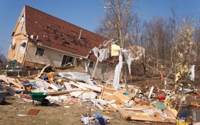 Photo Of A Home In Michigan That Has Been Severely Damaged And Is In Need Of Restoration.